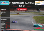 2ª Prova do Campeonato Nacional de 1/8GT e GTE 2026